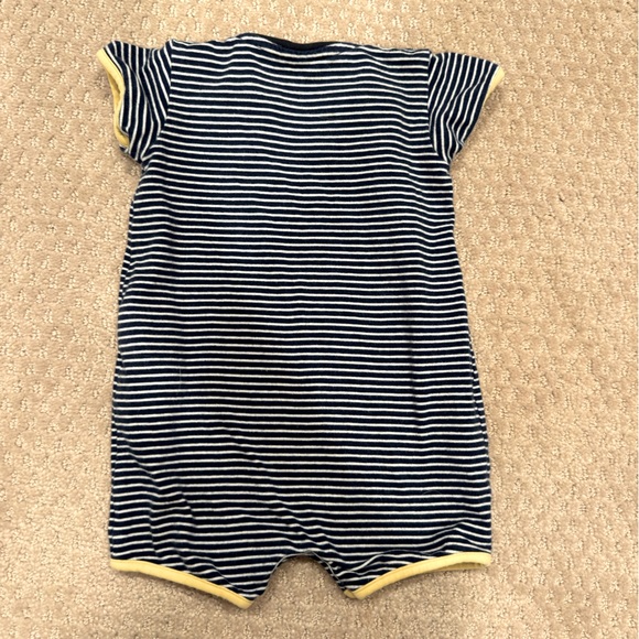 Moncler Striped Baby Romper - Picture 2 of 3
